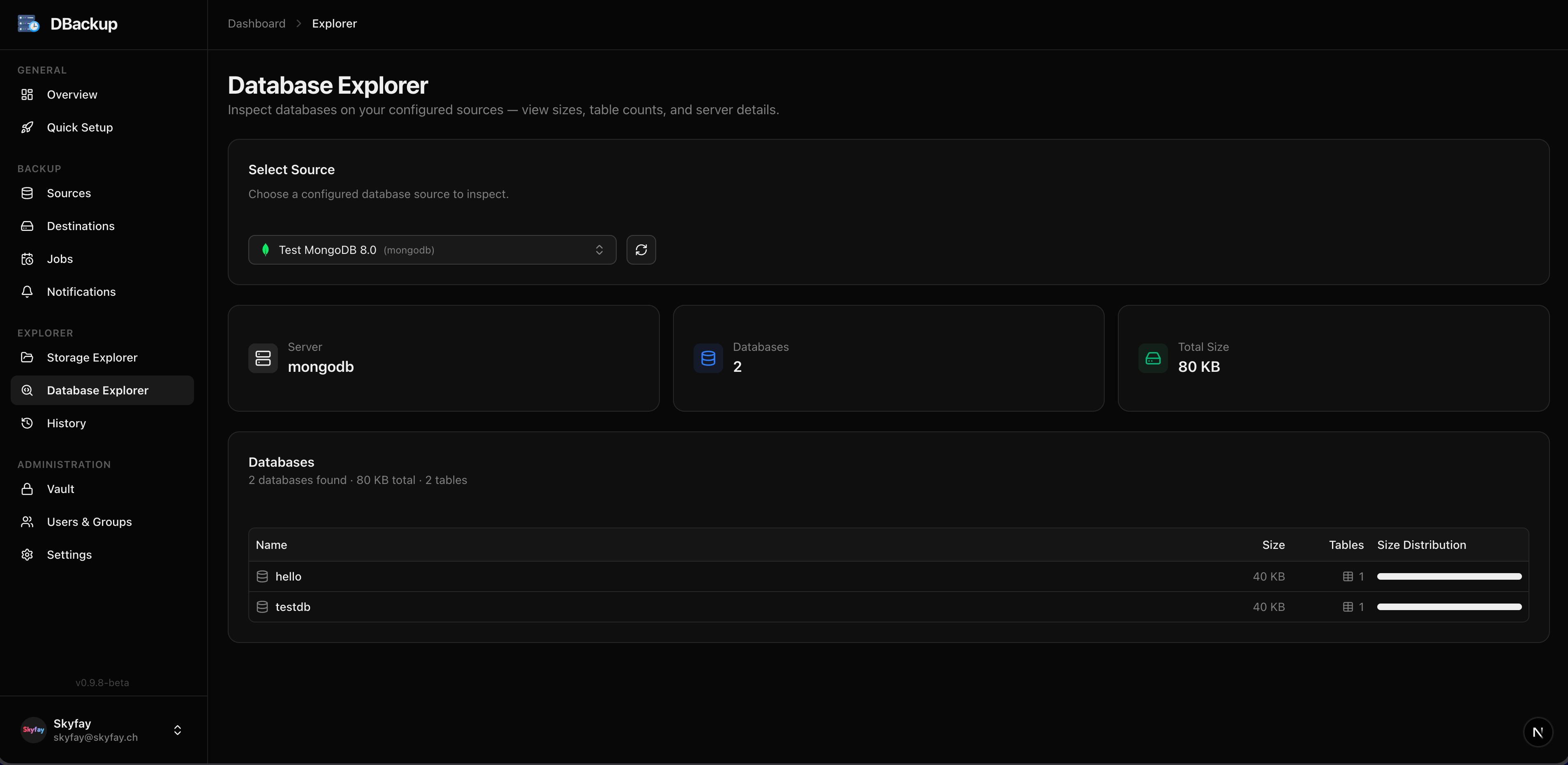 Database Explorer