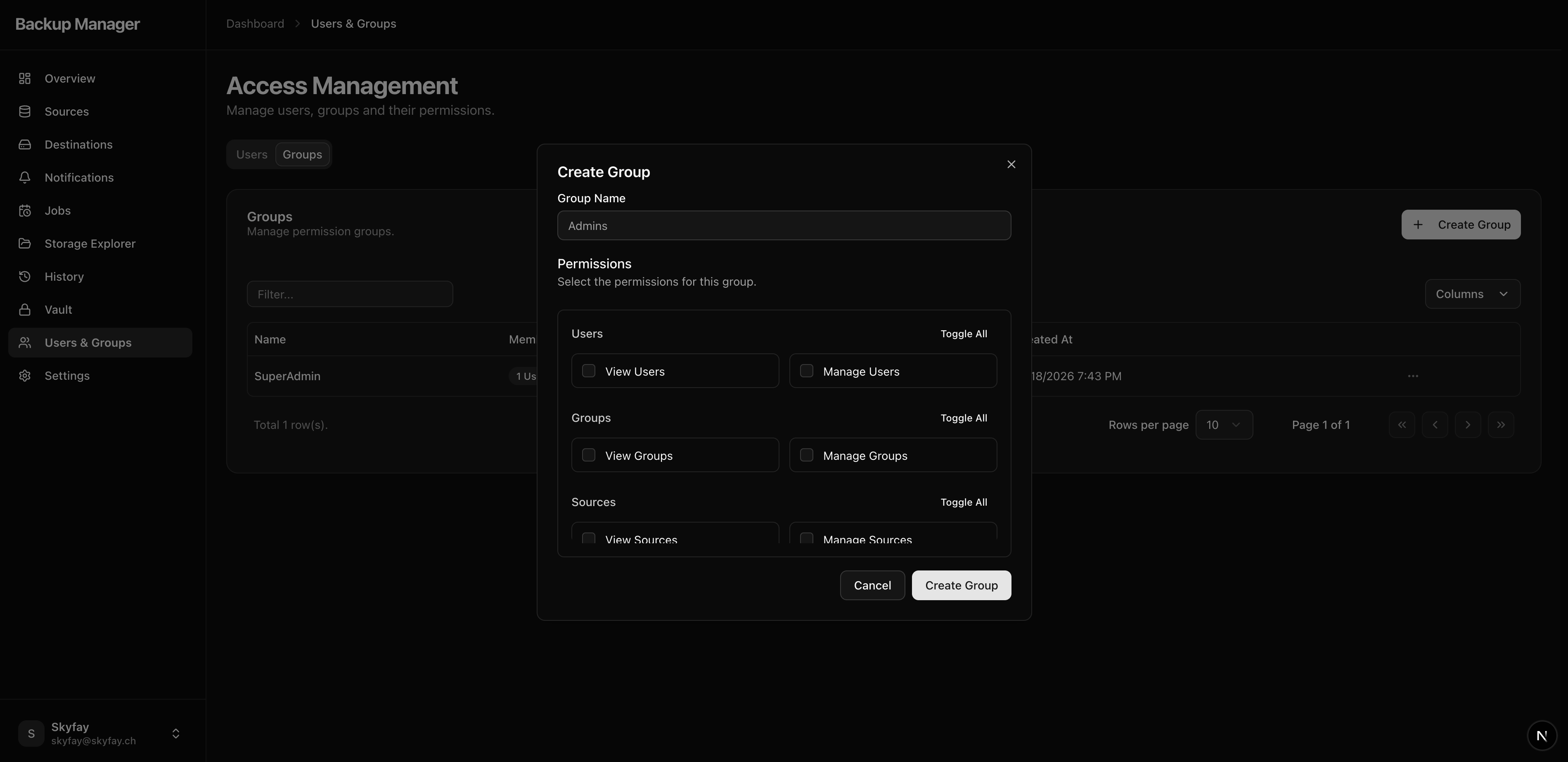 Group Permissions