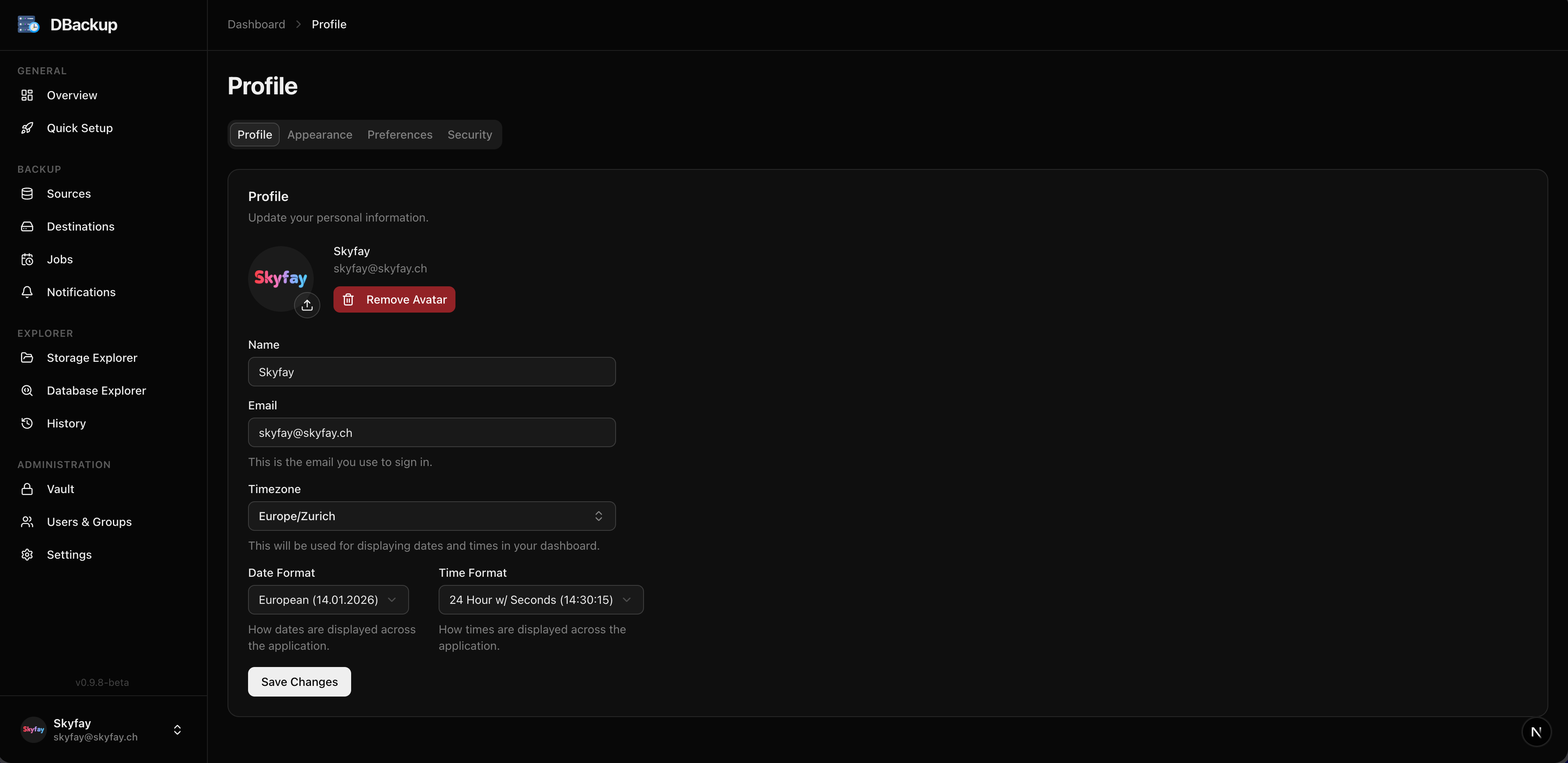 User Profile
