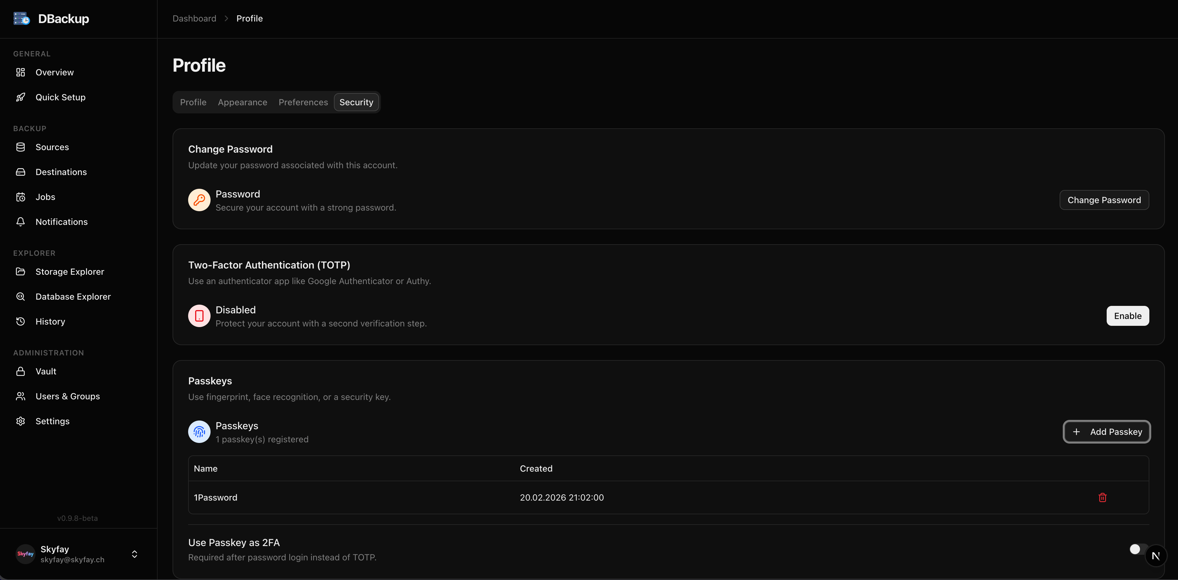 Security Settings